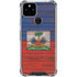 Haiti Flag Dark Wood Google Pixel 5 Clear Case